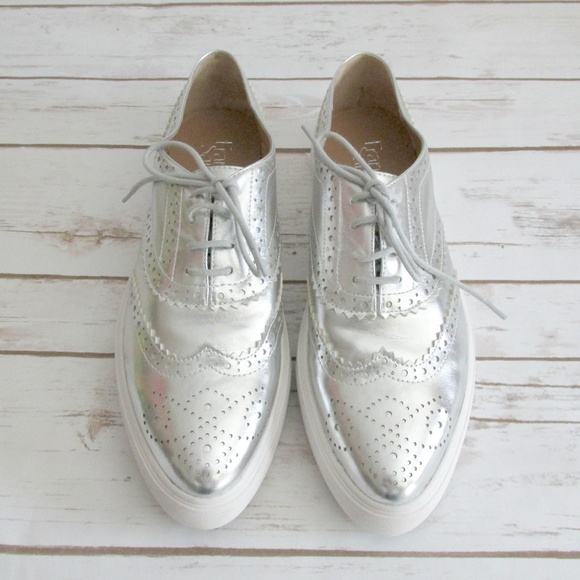 franco sarto silver shoes